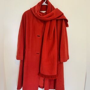 Vintage 50’s Virgin Cashmere 400 Country Tweeds coat and scarf set